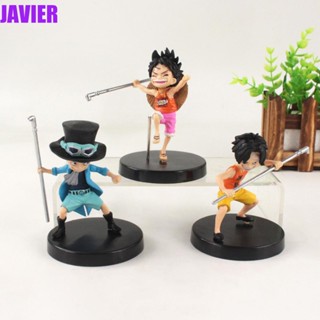 ฟิกเกอร์ อนิเมะ Monkey D Luffy Ace Sabo Luffy ขนาด 9-10 ซม.