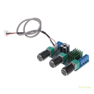 Treeling เครื่องขยายเสียงเบสดิจิทัล DC12-24V ช่องคู่ o TPA3116D2 80W x 2