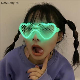 Newbaby แว่นตากันแดด เรืองแสงในที่มืด LED สําหรับเด็ก และผู้ใหญ่ ปาร์ตี้ 1 ชิ้น