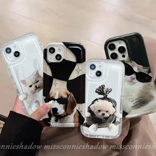 เคสโทรศัพท์มือถือแบบใส กันกระแทก ลายสุนัข แมว สําหรับ Oppo A15 A16 A17 A17K A55 A54 A77S A7 A5 A96 A16s A1K A77 A12 A15s A3s A53 2020 A9 A57 A5s A31 A52