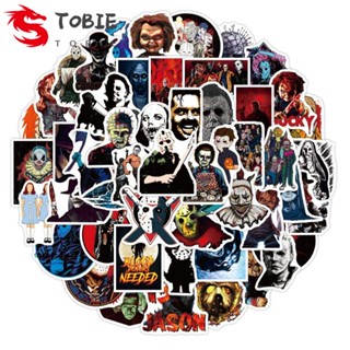 Tobie สติกเกอร์ ลายตัวละครฮาโลวีน กราฟฟิติ กันน้ํา สําหรับตกแต่งสมุดภาพ 50 ชิ้น ต่อชุด