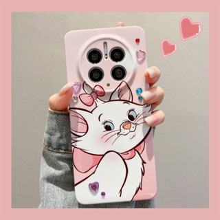 [พร้อมส่ง] ใหม่ เคสโทรศัพท์มือถือแบบแข็ง บางมาก ลายการ์ตูนแมวน่ารัก DIY สําหรับ Huawei mate50pro mate40pro mate30pro mate40e 50e