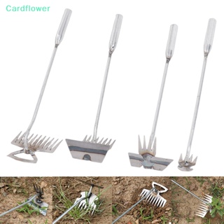 &lt;Cardflower&gt; ใหม่ เครื่องมือกําจัดวัชพืช แบบเหล็กแมงกานีส 4 8 11 ซี่ แข็งแรงสูง ลดราคา