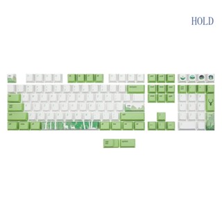 Ace ปุ่มกดคีย์บอร์ด ธีมป่า 110 คีย์ PBT ปุ่มกดเชิงกล ครบชุด