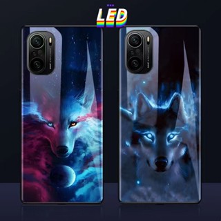 Mg เคสโทรศัพท์มือถือ LED ลายสุนัขจิ้งจอกเปลวไฟ สําหรับ Huawei P30pro P50pro P40pro+ Honor50pro nova11pro mate50Pro 30Epro nova7se 8se mate40Pro HonorX7 X8 70Pro