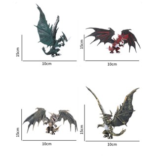 โมเดลสัตว์บิน มังกรจําลอง 3D นิ่ม ปลอดสารพิษ ทนทาน ของเล่นสําหรับเด็ก