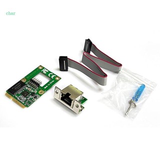 Char RTL8125B อะแดปเตอร์เซิร์ฟเวอร์อีเธอร์เน็ต Gigabit Mini Pcie 2 5Gigabit Ethernet Card