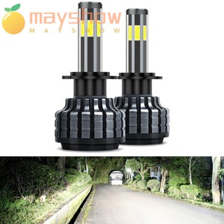 Mayshow ไฟตัดหมอก LED สีขาวสว่างมาก H11 H8 H9 DRL 2 ชิ้น