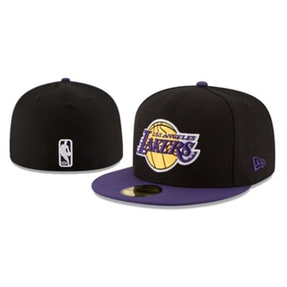 หมวกแก๊ป ปักลาย NBA Los Angeles Lakers 59FIFTY คุณภาพสูง สําหรับผู้ชาย และผู้หญิง