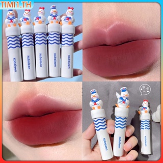 Kobeleen Matte Lip Glaze Happy Duck Lip Glaze Water Gloss ลิปกลอสเคลือบกระจก ลิปสติกเนื้อแมทกำมะหยี่ไม่จางง่าย เวลา1