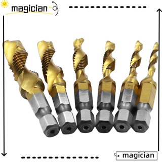 MAG ดอกสว่านเจาะ ก้านหกเหลี่ยม ชุบไทเทเนียม ทนทาน 6 ชิ้น