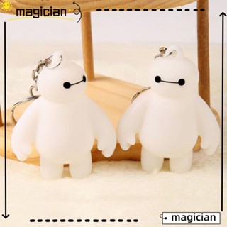 Mag พวงกุญแจ ลายการ์ตูน Baymax Kawaii สีขาว อุปกรณ์เสริม สําหรับตกแต่งบ้าน