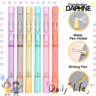 DAPHNE Refillable Spray Gel Pen School&amp;Office Supplies Disinfectant Ballpoint pen Portable Mini Writing tools Stationery Travel Perfume Bottle/Multicolor