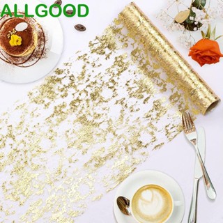 Allgoods ผ้าคลุมโต๊ะ ประดับกลิตเตอร์ สีทอง ระดับไฮเอนด์ สําหรับตกแต่งงานแต่งงาน งานเลี้ยง งานเลี้ยง