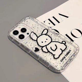 Yiki|เคสโทรศัพท์มือถือแบบนิ่ม TPU กันกระแทก ลายกระต่ายน่ารัก สําหรับ Samsung S23 Ultra S23 S22 Plus S21 Ultra S20 S21 FE S10