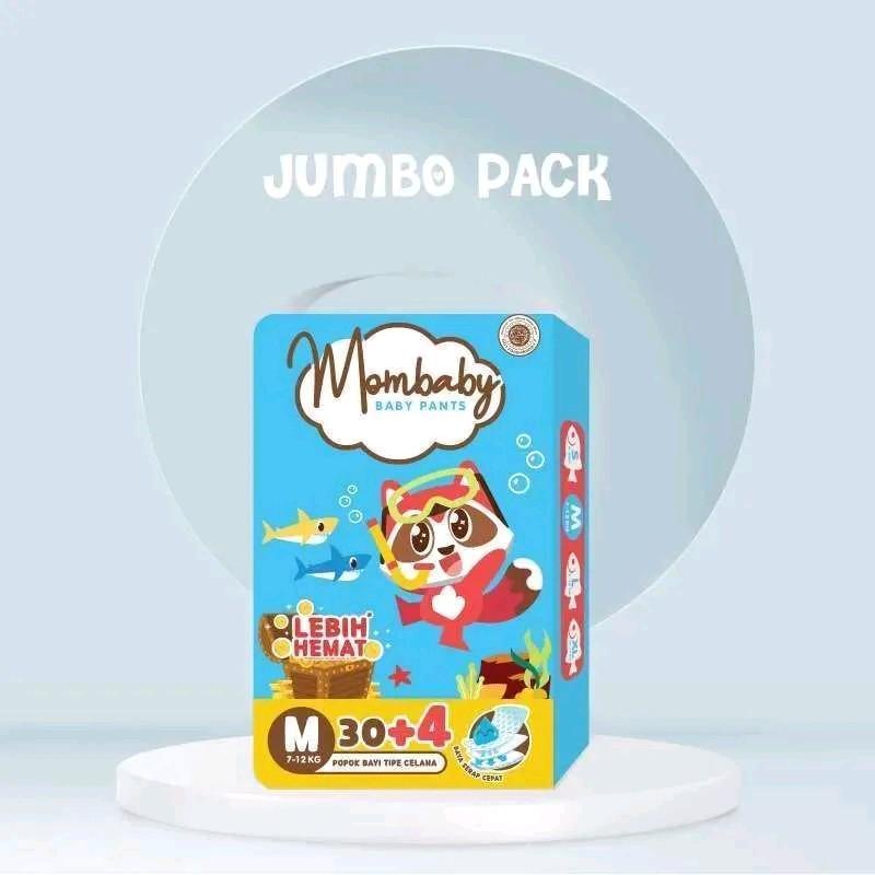 Mombaby Pants Diaper M30+4 ผ้าอ้อม | ร้านบีบี้คิดซ์