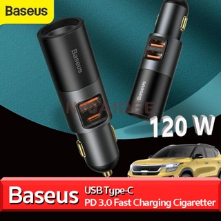 หัวชาร์จรถ Baseus 120W  USB Type-C PD3.0 Fast Charging Cigaretter Adapter Kit