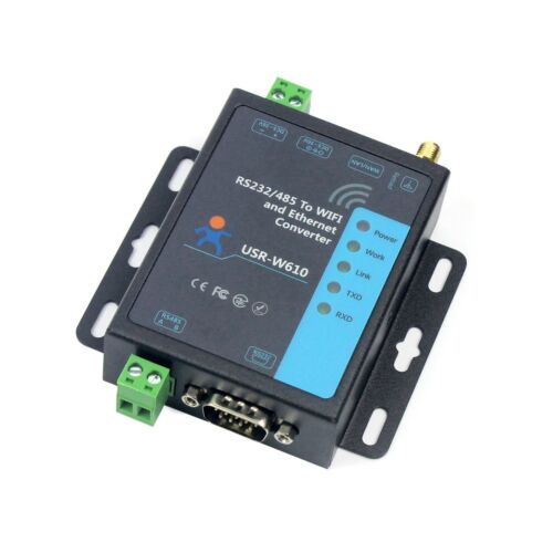 ตัวแปลงไร้สาย Serial to WiFi Ethernet RS232 RS485 เซิร์ฟเวอร์อนุกรม (USR-W610)