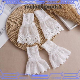 Melodygoods1 ปลอกแขนปลอม ป้องกันแดด แบบสากล สําหรับตกแต่งเสื้อกันหนาว 1 คู่