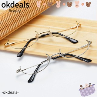 OKDEALS กรอบแว่นตา สายตาสั้น โลหะ สําหรับถ่ายภาพ