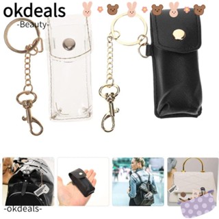 OKDEALS กระเป๋าใส่ลิปสติก PVC แบบใส แบบพกพา