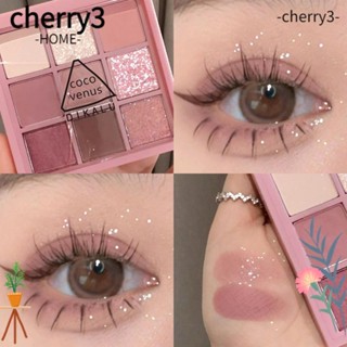 Cherry3 พาเลทอายแชโดว์ เนื้อแมตต์ กลิตเตอร์ สําหรับผู้หญิง