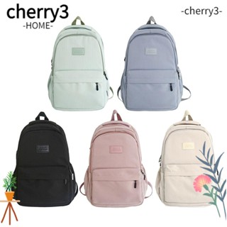 CHERRY3 กระเป๋าเป้สะพายหลัง กระเป๋านักเรียน ความจุสูง ป้องกันรอย สําหรับนักเรียน