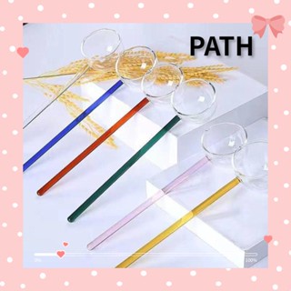 PATH ช้อนแก้ว ทนความร้อนสูง สีสันสดใส ของใช้บนโต๊ะอาหาร