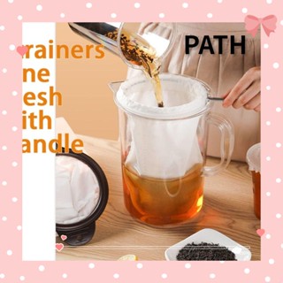 Path ที่กรองกาแฟ สเตนเลส พร้อมซิป ผ้าฝ้าย ทนทาน ถอดออกได้ สําหรับร้านอาหาร 3 ชิ้น