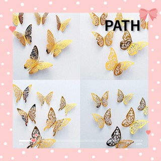 Path สติกเกอร์ 3D DIY สําหรับติดตกแต่งผนังบ้าน ห้องเด็ก 12 ชิ้น ต่อชุด