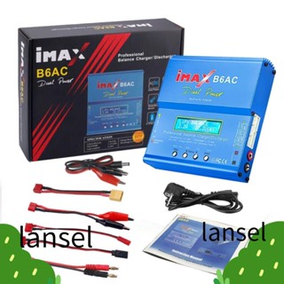 Lansel เครื่องชาร์จแบตเตอรี่ดิจิทัล หน้าจอ LCD Lipo iMAX B6 AC PB Li-ion Life Nimh 80W B6AC