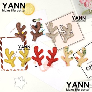 YANN1 กิ๊บติดผม ลายเขากวาง DIY สําหรับตกแต่งผม 100 ชิ้น/ล็อต