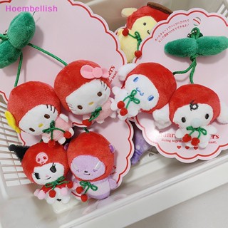 SANRIO Hoe&gt; พวงกุญแจ จี้ตุ๊กตานุ่ม รูปการ์ตูน Hello Kitty Cherry Kuromi Pom Pom Purin สําหรับกระเป๋านักเรียน