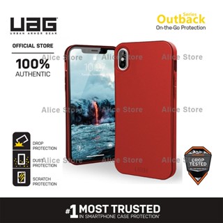 Uag เคสโทรศัพท์มือถือ กันตก ลายทหาร สีแดง สําหรับ iPhone XS MAX X XS XR