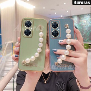 เคสโทรศัพท์มือถือ ซิลิโคนนิ่ม กันกระแทก พร้อมสายคล้อง ประดับมุก หรูหรา สําหรับ VIVO Y27 Y36 Y36 Y27