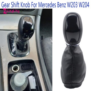 หัวเกียร์อัตโนมัติ สีดํา พร้อมบูทข้อเหวี่ยง อุปกรณ์เสริม สําหรับ Mercedes Benz W203 W204