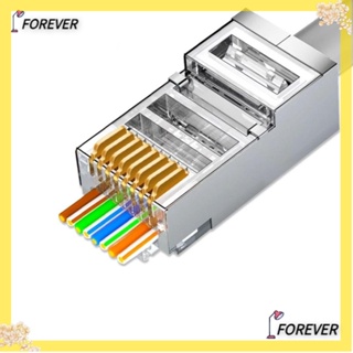 Cat6 แจ็คเชื่อมต่อเครือข่ายอีเธอร์เน็ต 8P สําหรับสายเคเบิลอีเธอร์เน็ต