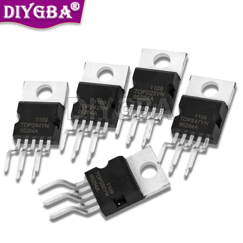 5 ชิ้น/ล็อต 100% ใหม่ TOP247YN TOP243YN TOP244YN TOP245YN TOP246YN TOP250YN TOP224YN TO-220-6 IGMOPN