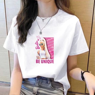 เสื้อยืดคอกลม แขนสั้น พิมพ์ลายการ์ตูน ทรงหลวม สไตล์เกาหลี แฟชั่นสําหรับผู้หญิง