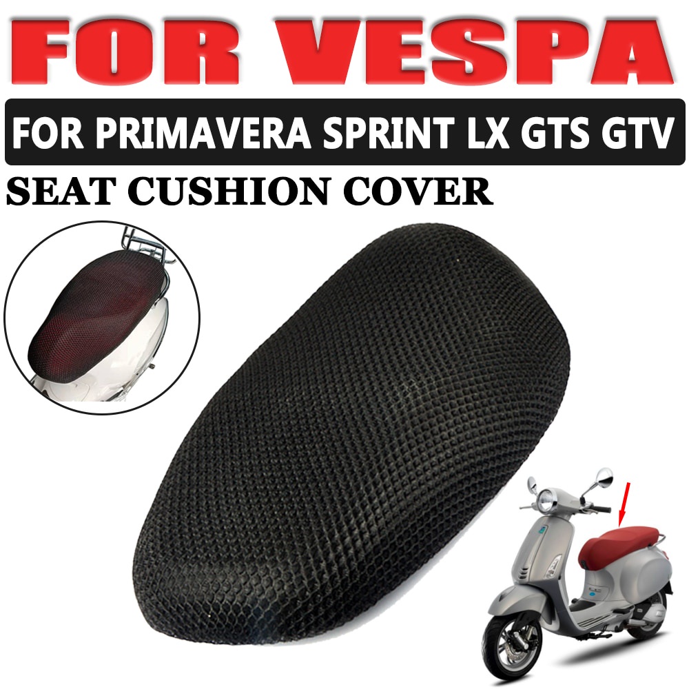 ผ้าคลุมเบาะรถจักรยานยนต์ สกูตเตอร์ สําหรับ Vespa Lx Lxv Sprint Primavera S 125 150ie Gts Gtv 250 300 Ie Lt 125