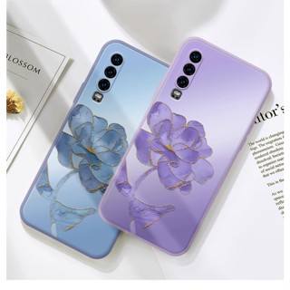 Dmy เคสซิลิโคนนิ่ม ลายดอกไม้ กันกระแทก สําหรับ huawei P30 P50 pro P20 lite P40 P60 P10 plus mate 50 40 30 20X 20 pro 10 9