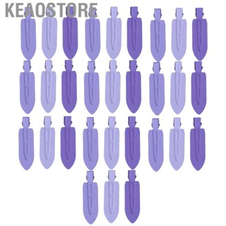 Keaostore Hair Curl Pin Clips  Round Corners Smoothing Edges Leaves Shaped Crease Free for Daily Use