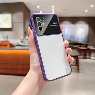 Ybd เคสโทรศัพท์มือถือ ซิลิโคน ใส กันกระแทก พร้อมฟิล์มกันรอยเลนส์กล้อง หรูหรา สําหรับ OPPO 1+nord N20-5G OPPO A94 5G F19 Pro+ 5G Reno 5Z 5G Reno 6Z 5G