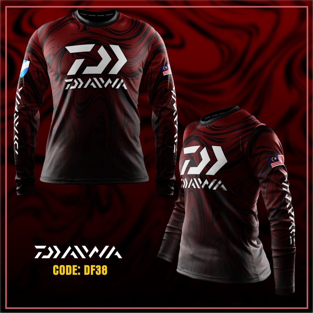 Daiwa DF JErsy เสื้อแขนยาว พลัสไซซ์ XS~5XL สําหรับตกปลา