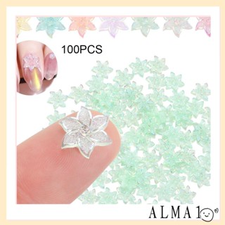 Alma จี้เรซิ่น สําหรับตกแต่งเล็บ DIY 100 ชิ้น