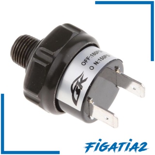 [Figatia2] สวิตช์ควบคุมแรงดันคอมเพรสเซอร์ 12V 70-100PSI Off 1/4 นิ้ว NPT