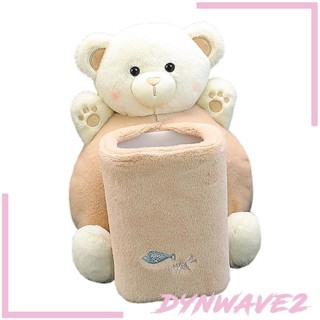 [Dynwave2] กล่องทิชชู่ ลายการ์ตูนน่ารัก 2 In 1 สําหรับรถยนต์