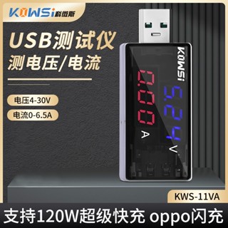 Kws-11va เครื่องทดสอบแรงดันไฟฟ้า USB รองรับ 6.5A 120W ชาร์จเร็ว