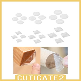 [Cuticate2] แผ่นใส ป้องกันขาโต๊ะ เฟอร์นิเจอร์ เก้าอี้ ทนทาน ใช้ซ้ําได้ 4 ชิ้น