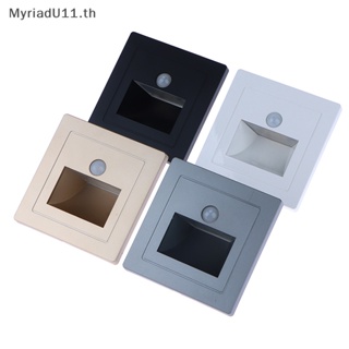 Myriadu โคมไฟกลางคืน LED 180-240V เซนเซอร์ตรวจจับการเคลื่อนไหว PIR 1 ชิ้น